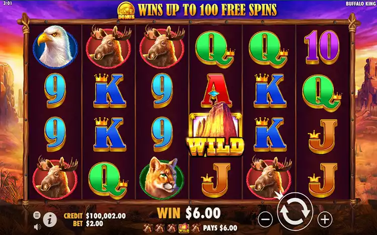 Aksi Liar Padang Rumput Penuh Adurenalin di Buffalo King Bangkit